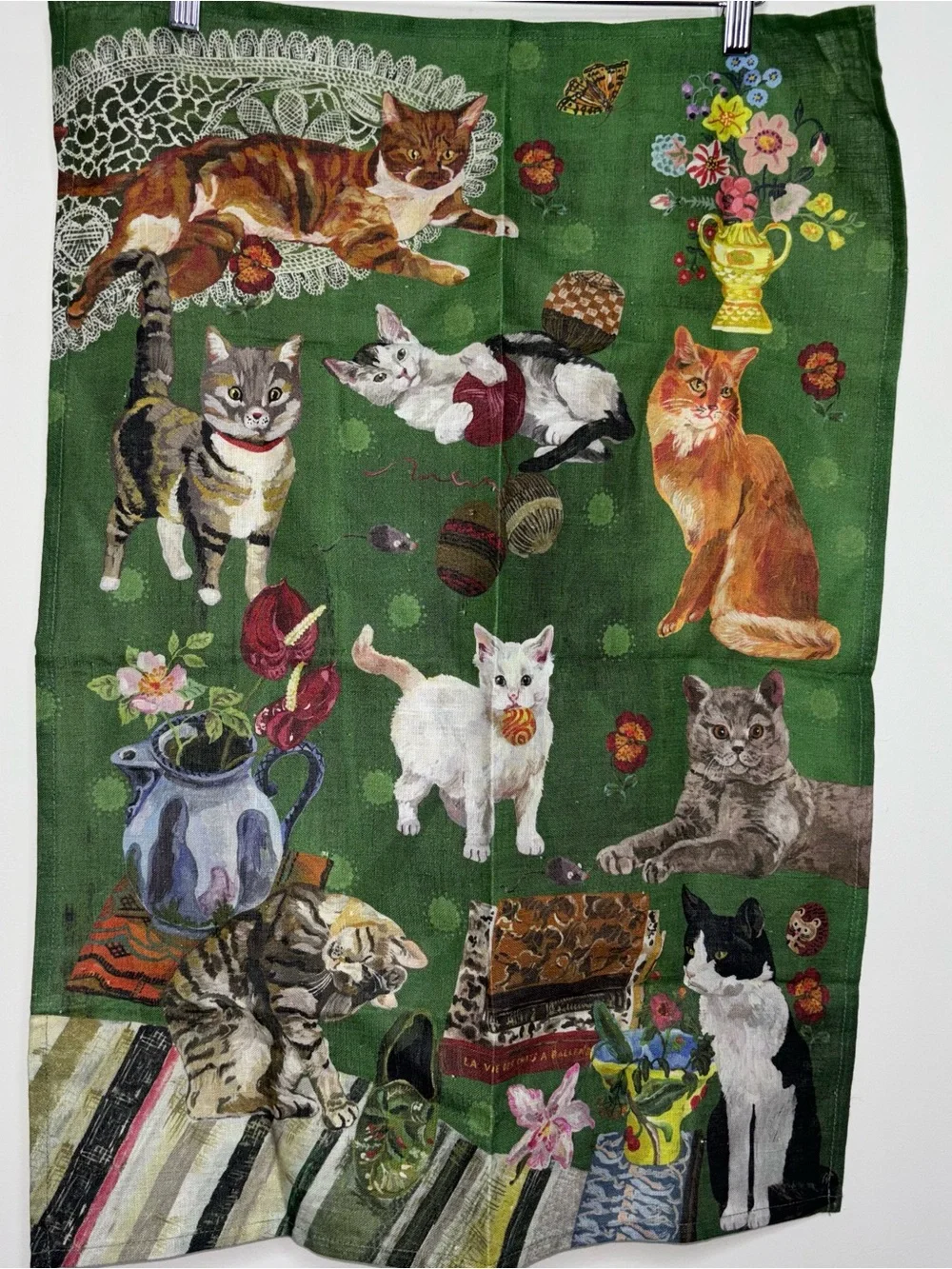 Nathalie Lete The Cats Linen Tea Towel Avenida Home 27